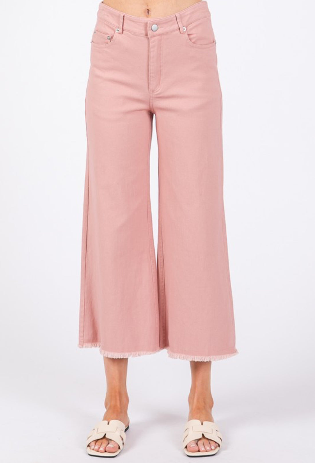 The Lenny Pink Wide Leg Pants