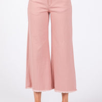 The Lenny Pink Wide Leg Pants