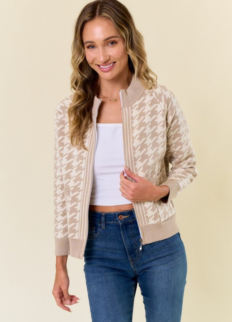 The Kasi Knit Pattern Jacket