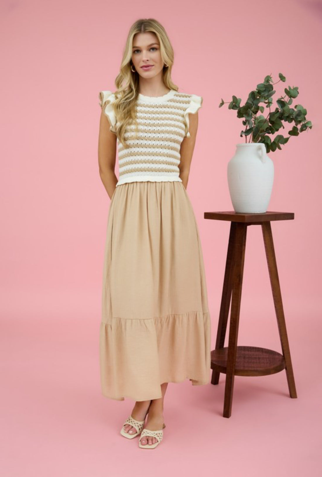 The Grace Sweater Top Midi Dress