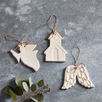 Mud Pie White Glazes Ornament