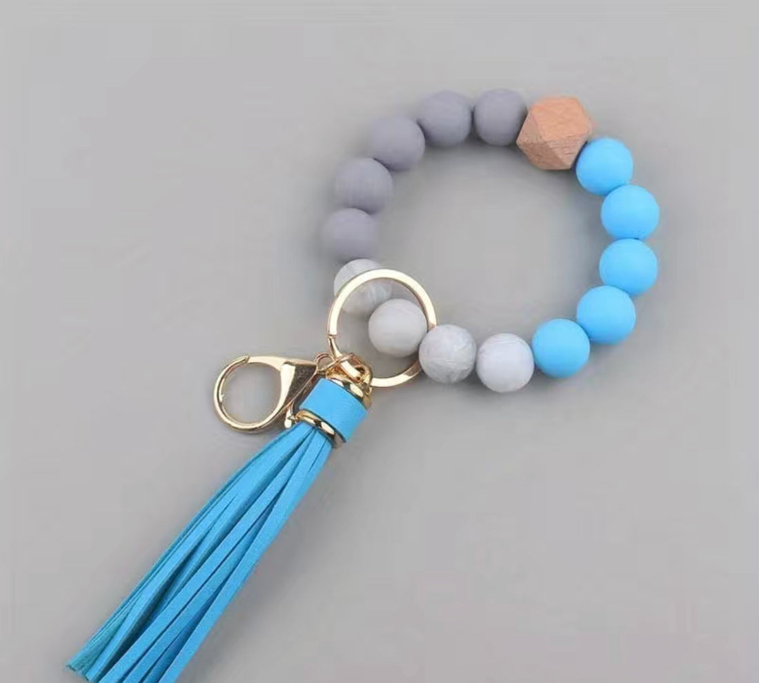 Silicone Keychain Wristlet Bracelet