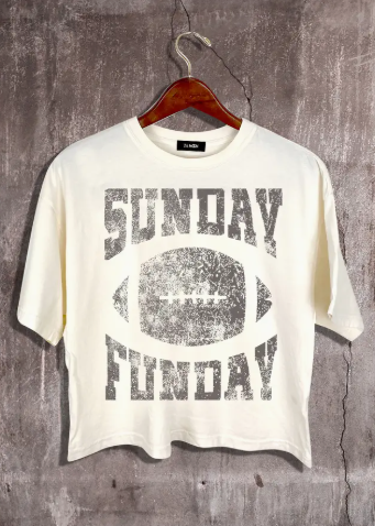 Sunday Funday Crop Tee