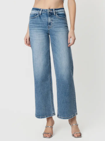 Flying Monkey High Rise Wide Leg Jeans