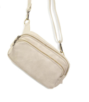 Kylie Double Zip Sling Belt Bag (3 Colors)