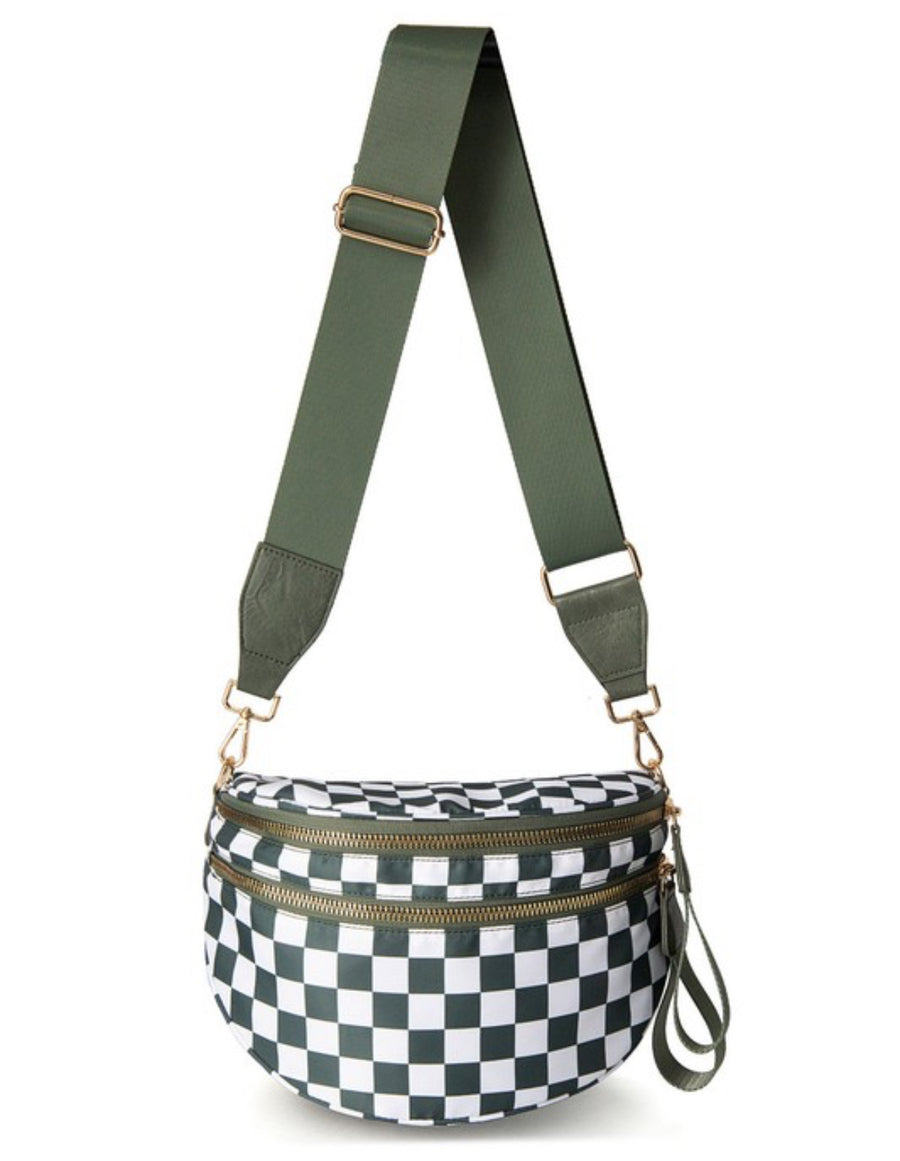 Frankie checkered sling bag - multiple colors