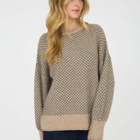 Mini Jacquard Crew Neck
