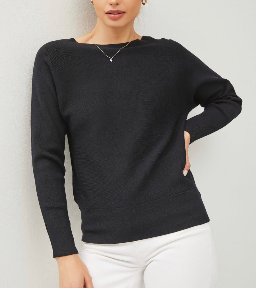 The Sloan Black Sweater