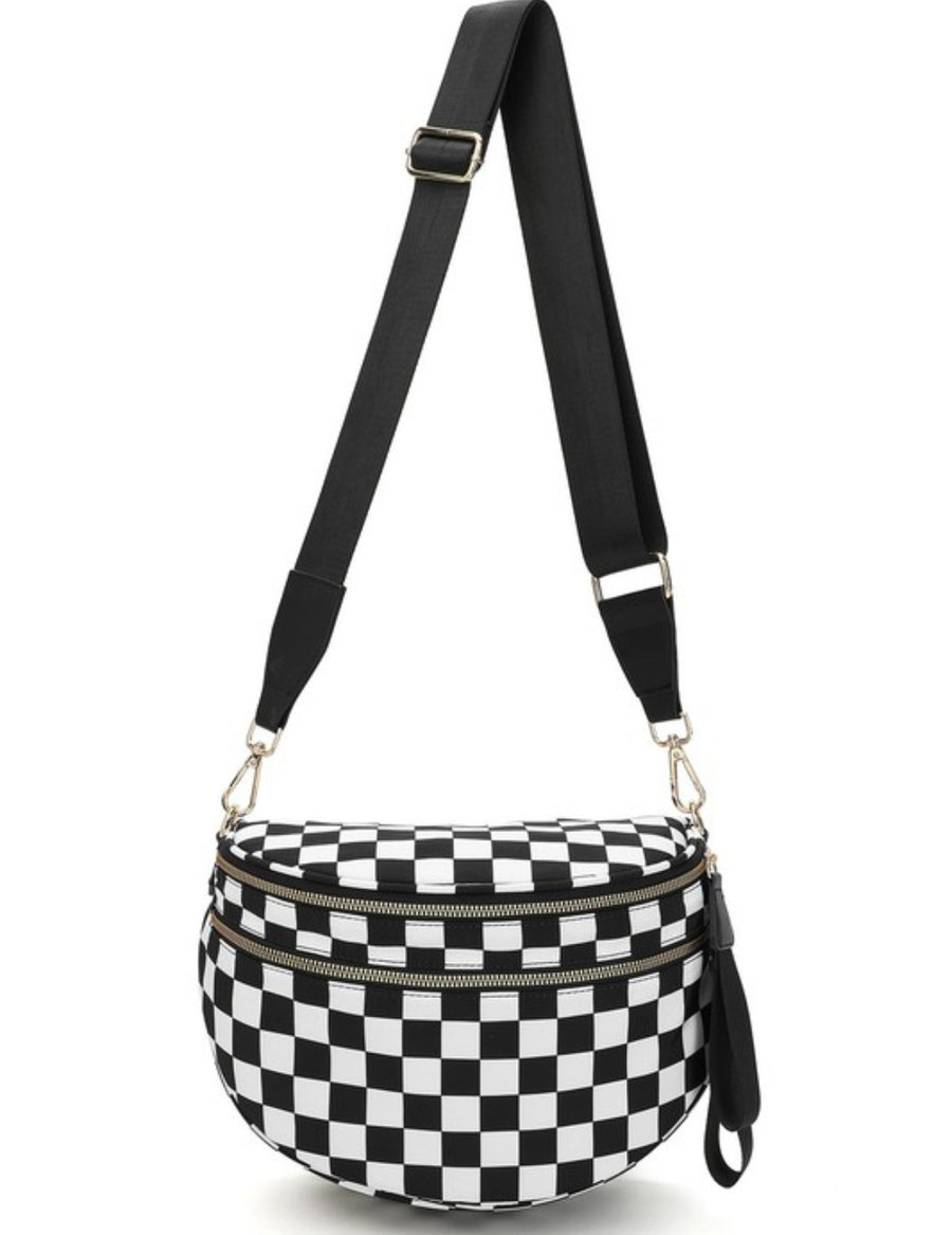 Frankie checkered sling bag - multiple colors