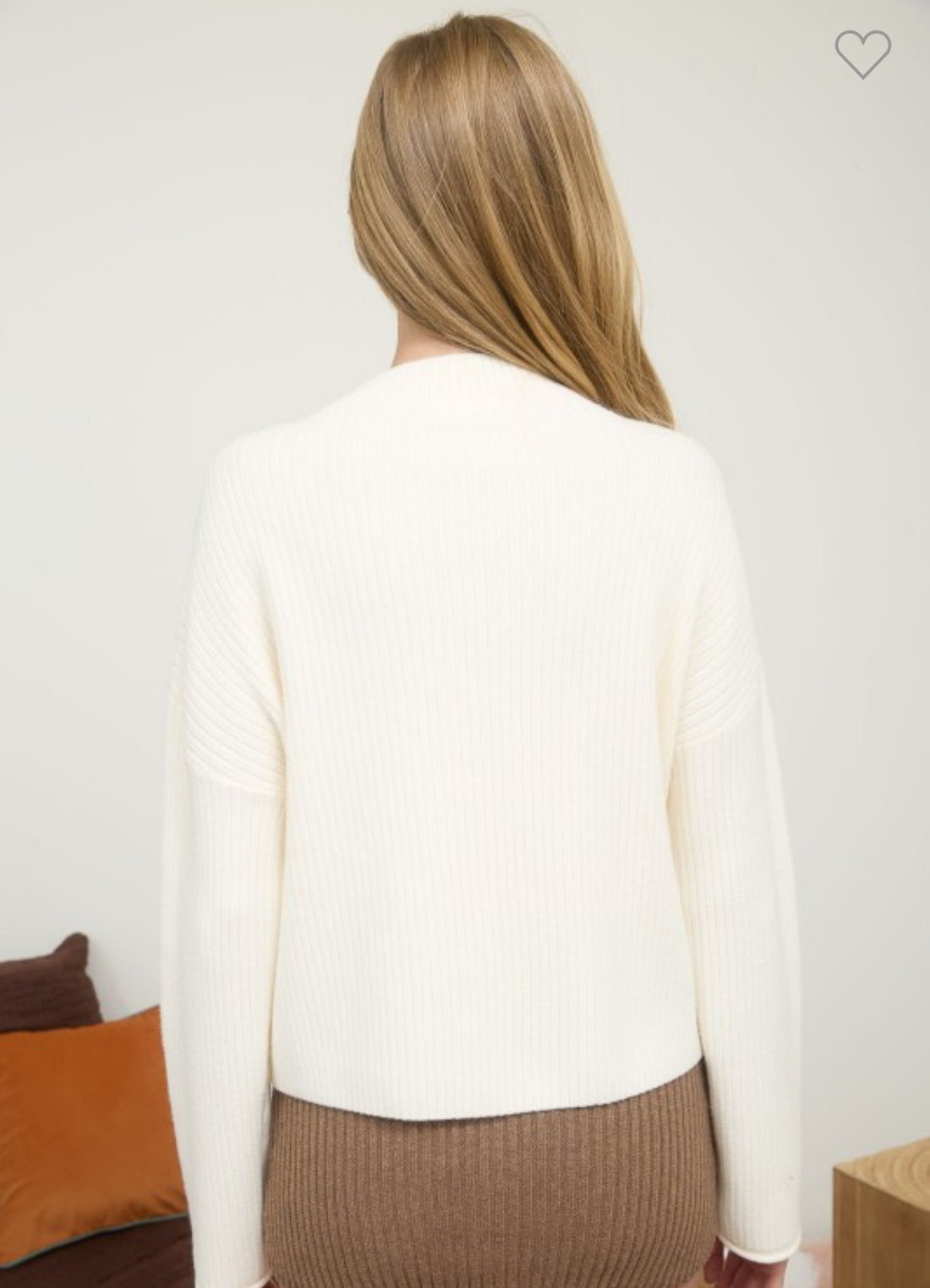Mock Neck Pocket Sweater