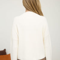 Mock Neck Pocket Sweater