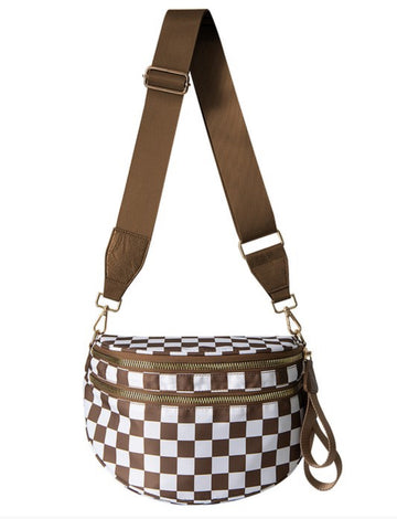 Frankie checkered sling bag - multiple colors