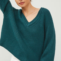 The Sarah Chunky Evergreen Sweater