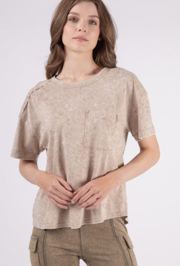 The Classic Taupe Pocket Tee