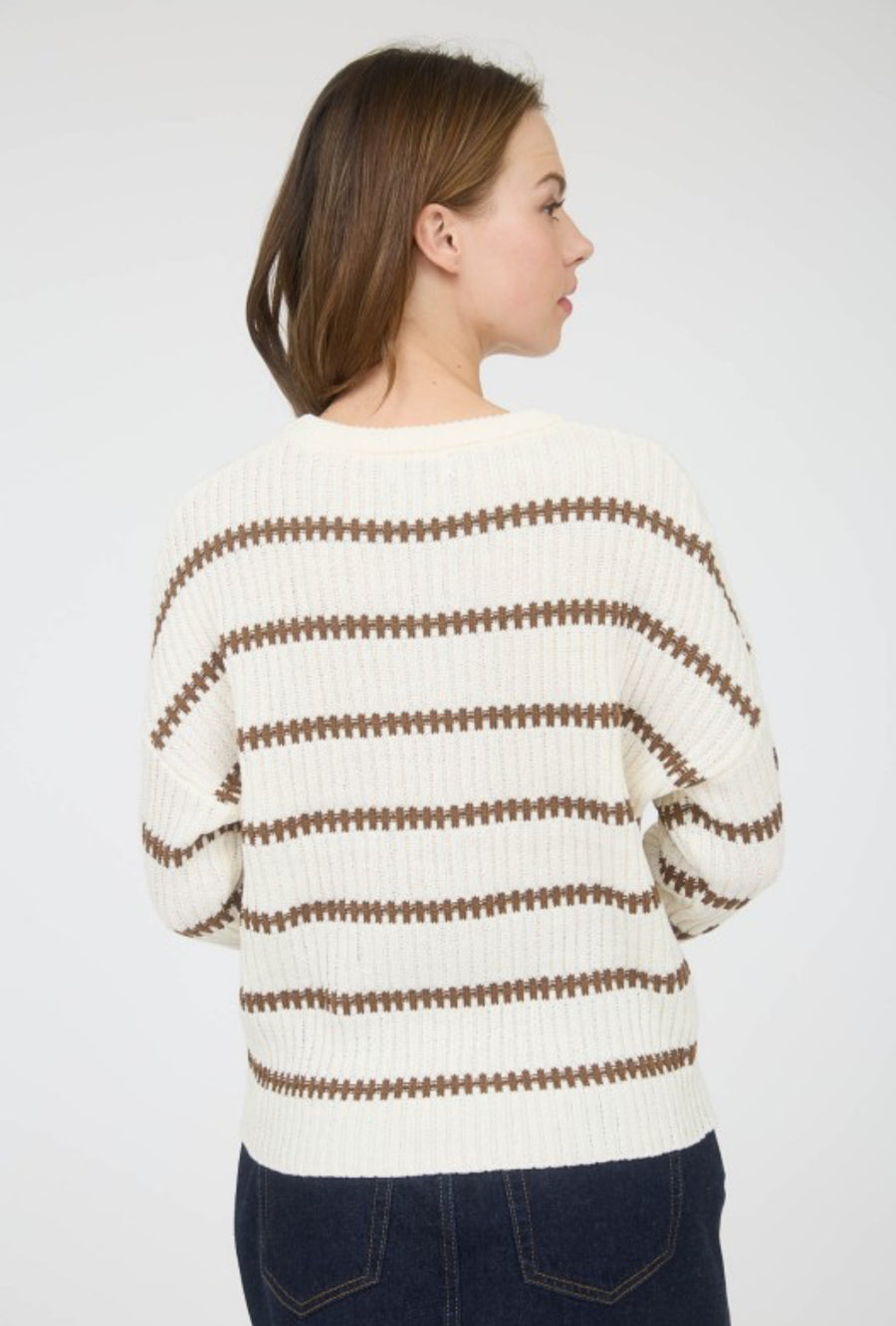 Stripe Ribbed Knit Sweater