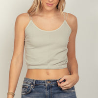 Soft Stretchy Double Strap Slim Fit Tank (3 Colors)