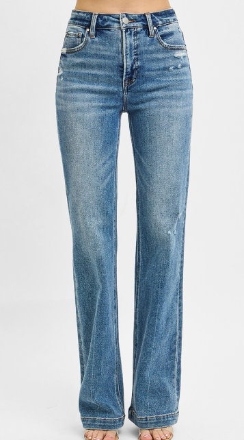 HIGH RISE STRAIGHT JEANS