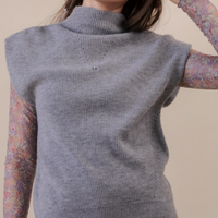 Soft Knit Sweater Vest. great for holidays and layering with a lace long sleeve