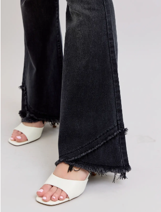 Judy Blue-High Waisted Black Flare