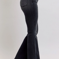 Judy Blue-High Waisted Black Flare