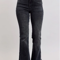 Judy Blue-High Waisted Black Flare