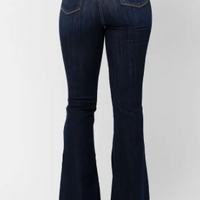 Judy Blue-HW Raw Hem Flare