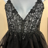 (5)Sherri Hill - Size 0 Black