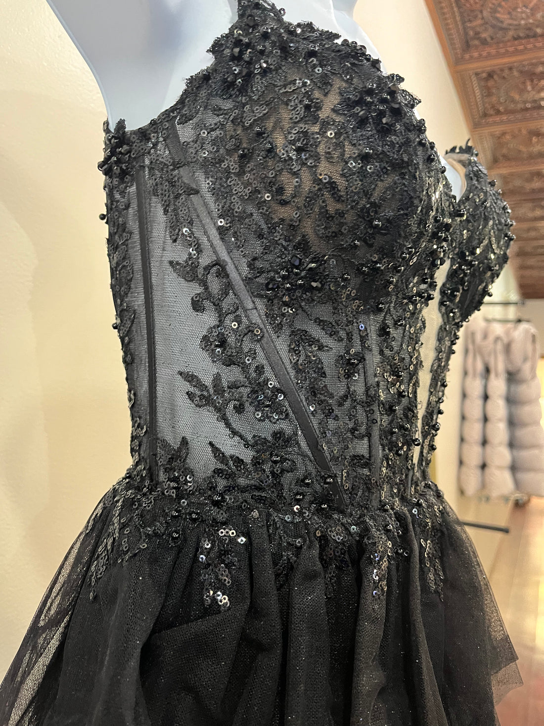 (5)Sherri Hill - Size 0 Black