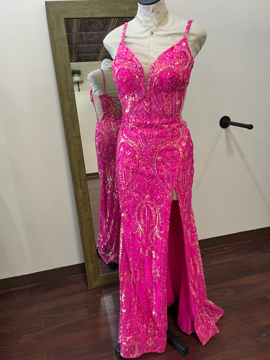 (12) 2 Cute-Hot Pink-Size 8