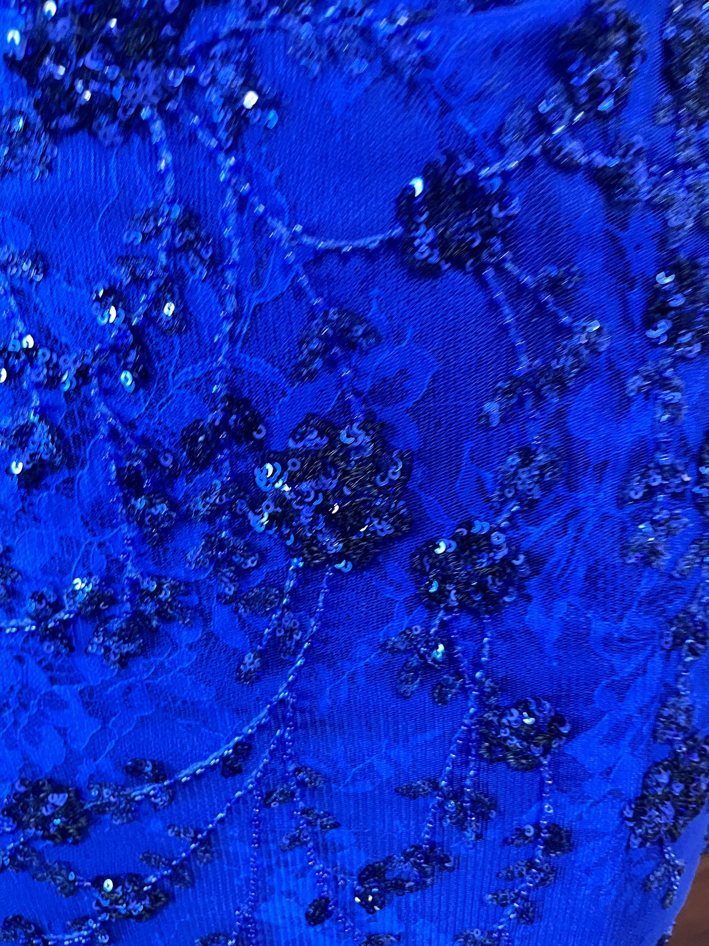 Royal Blue Sequin Prom Dress – Size 2 | Amara