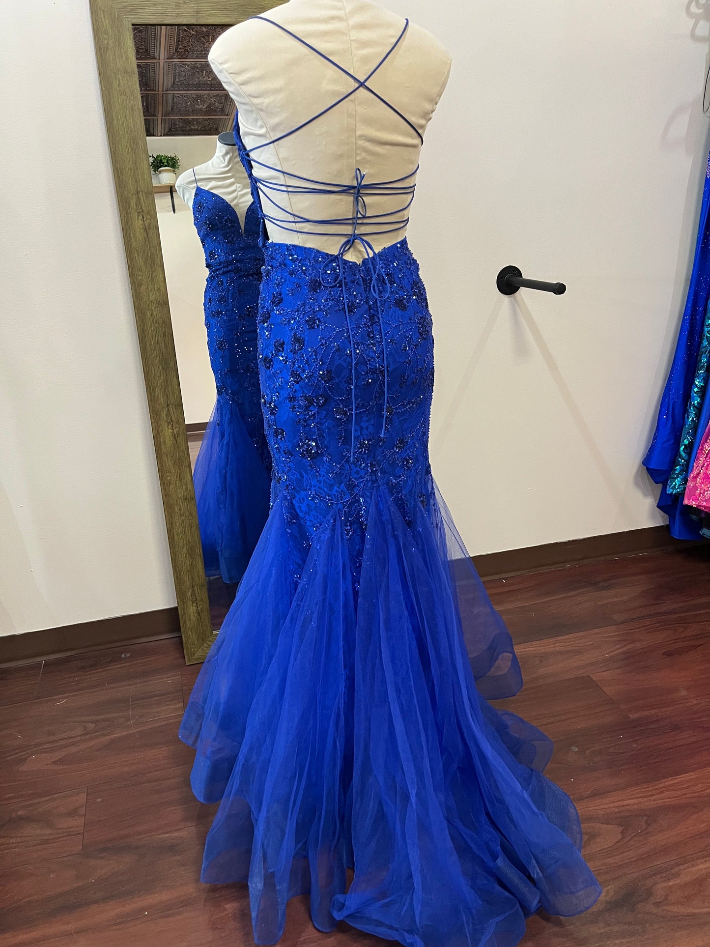 Royal Blue Sequin Prom Dress – Size 2 | Amara
