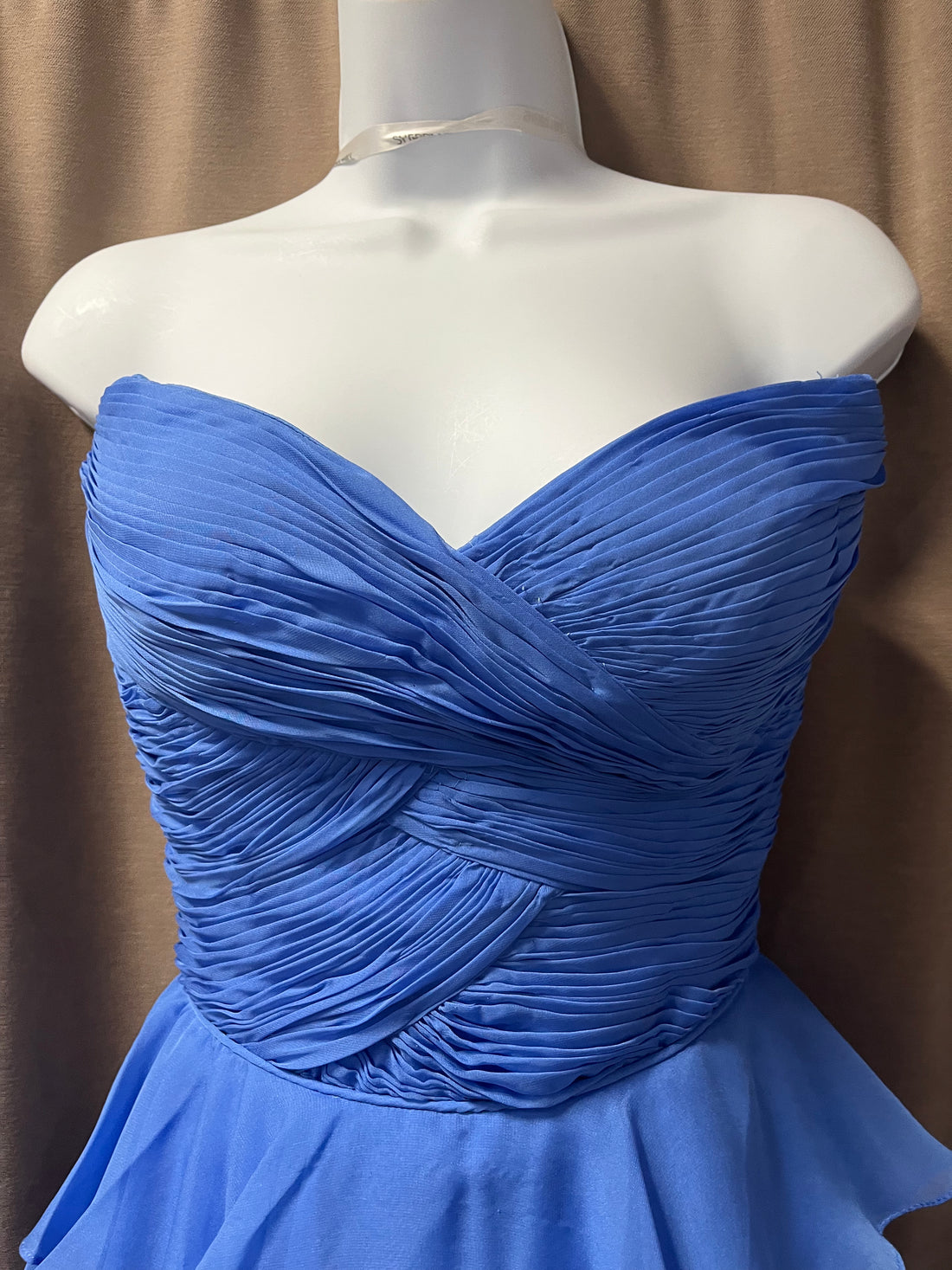 (16)Sherri Hill Blue strapless-2
