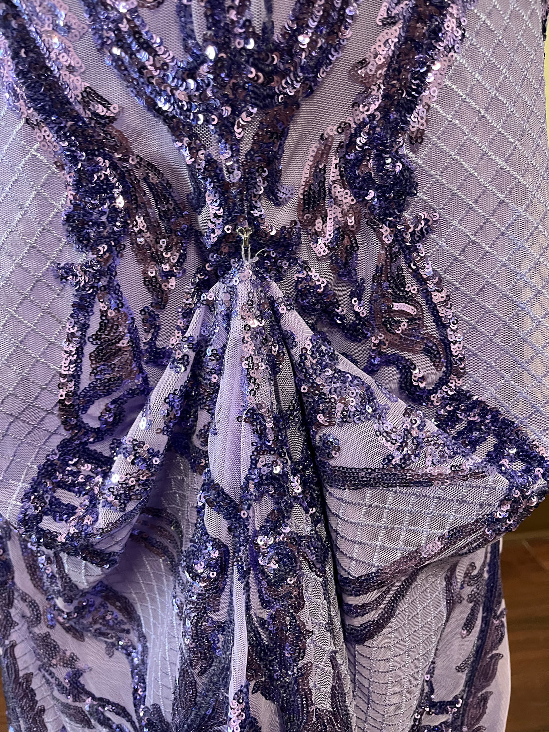 Morilee Lavender Sequin Lace-Up Prom Dress – Size 10