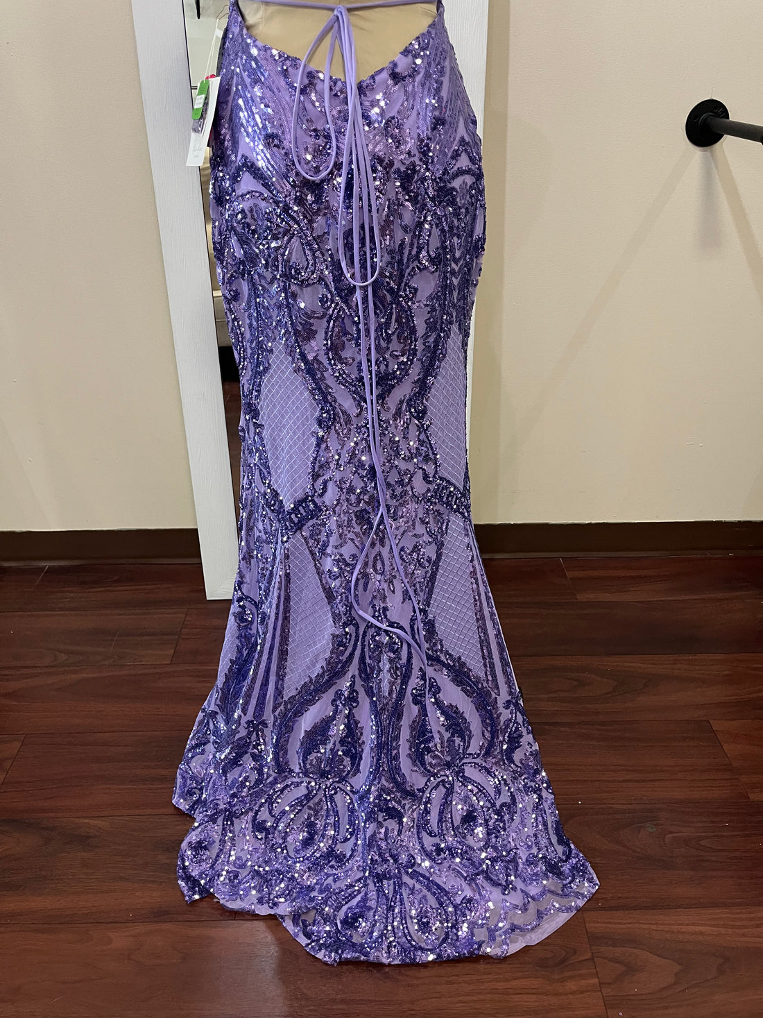 Morilee Lavender Sequin Lace-Up Prom Dress – Size 10