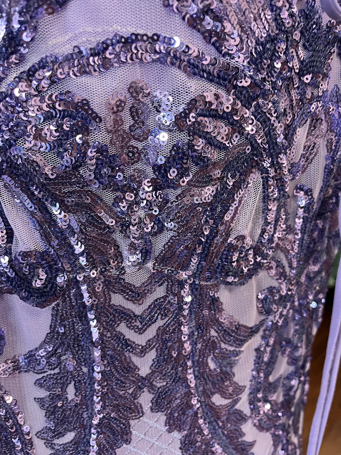 Morilee Lavender Sequin Lace-Up Prom Dress – Size 10