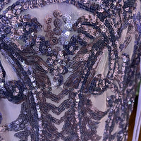 Morilee Lavender Sequin Lace-Up Prom Dress – Size 10