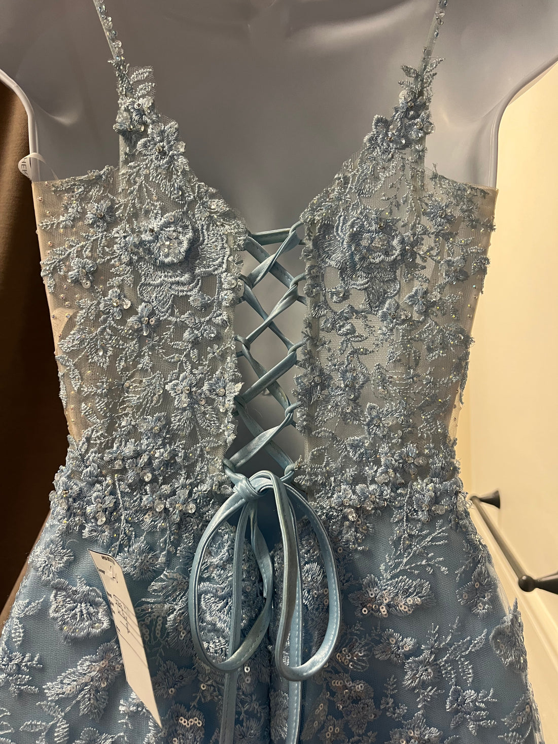 Sherri Hill-Light Blue-Size 0