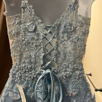 Sherri Hill-Light Blue-Size 0