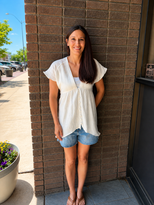 Relaxed Cotton Blouse