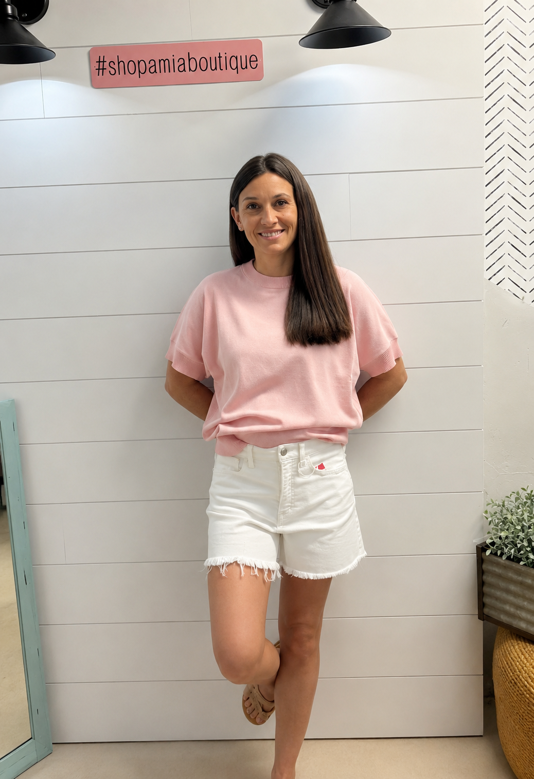 Blush Breeze Sweater Tee