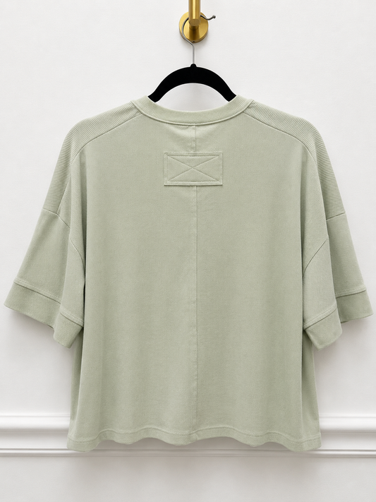 Simple Button Knit Top