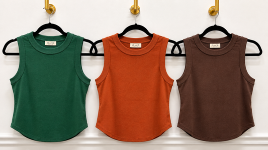 Round Hem Tank-3colors