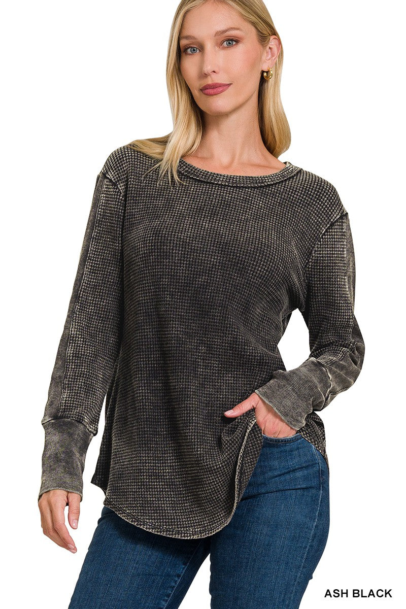 The Traci Black Waffle Thermal
