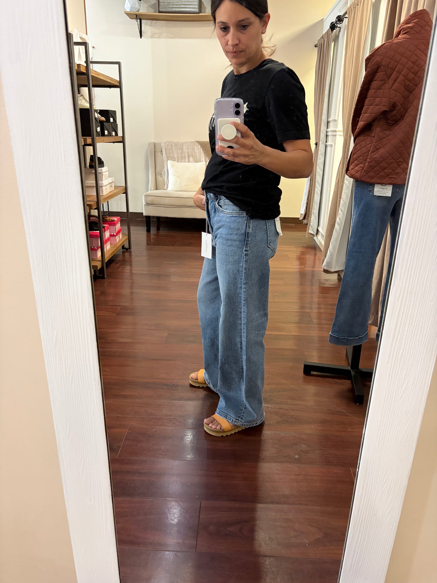 Flying Monkey High Rise Wide Leg Jeans