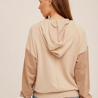 Extra Special Taupe Hooded Pullover
