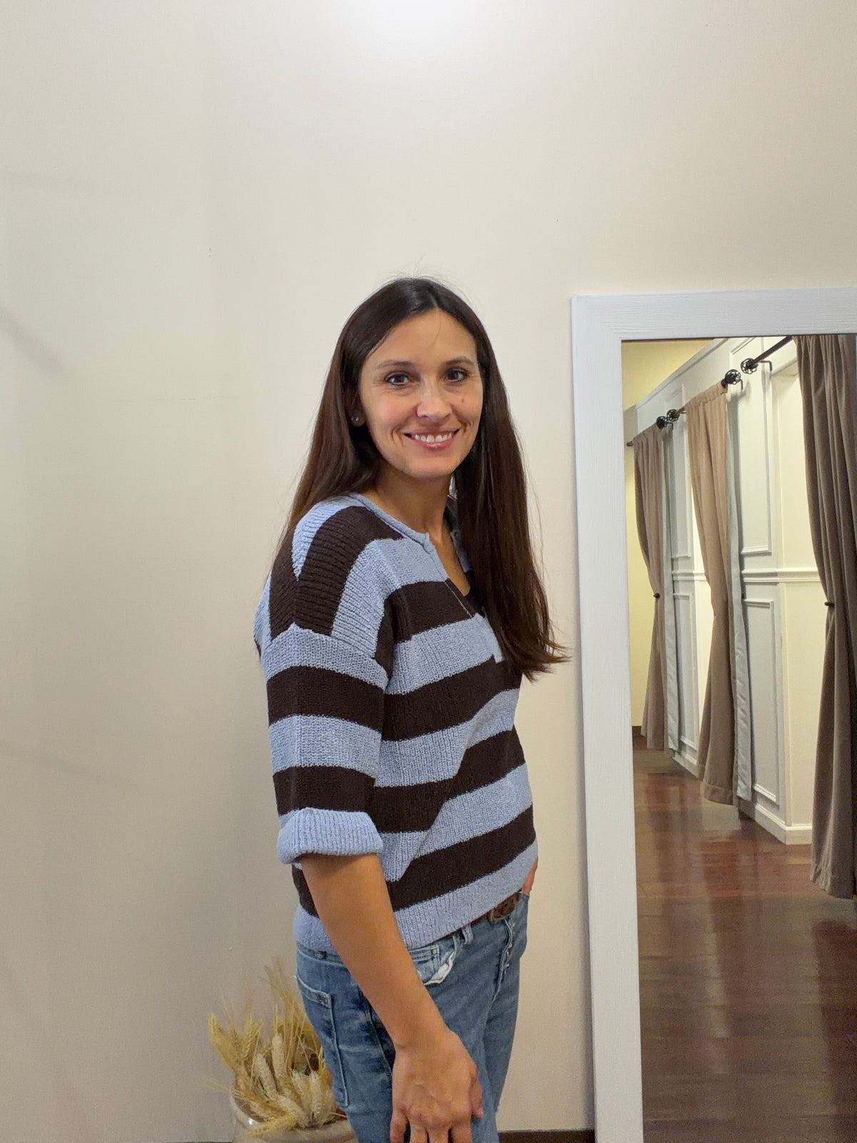 Wide Stripe Sweater