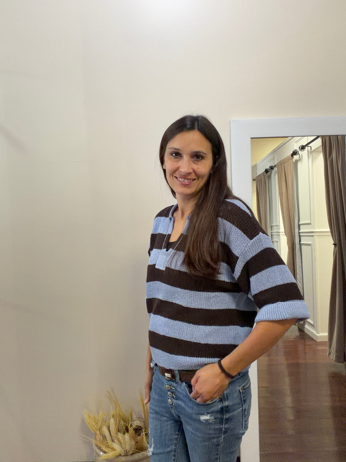 Wide Stripe Sweater