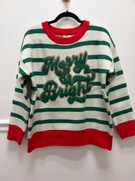 Christmas Stripe Knit Top