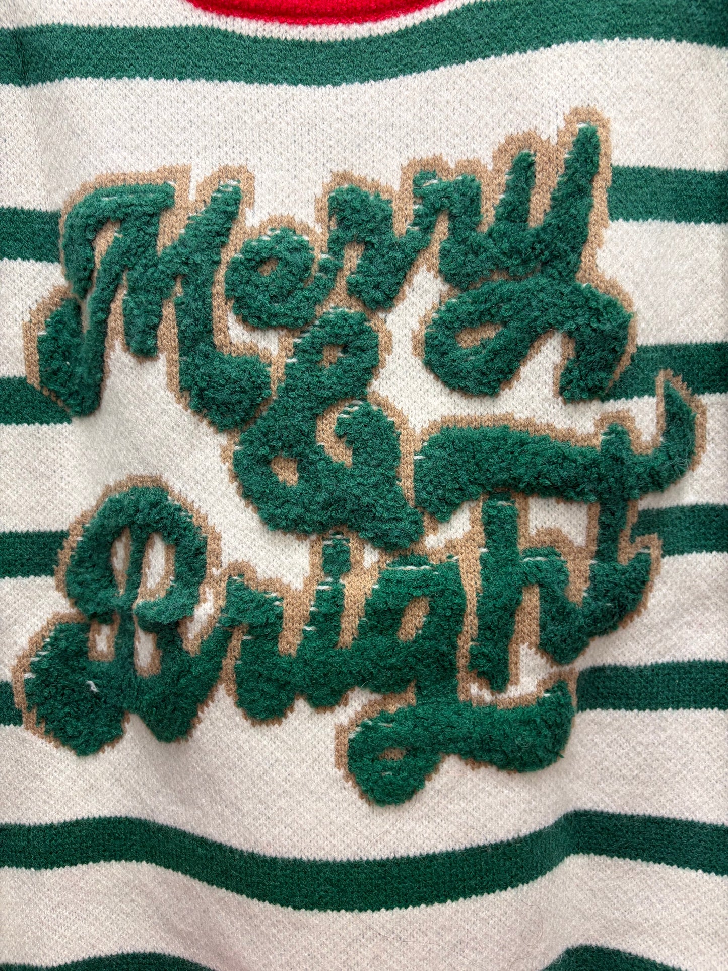 Christmas Stripe Knit Top