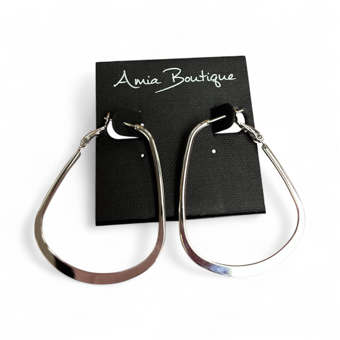 Oval Hoop Latch back Earing